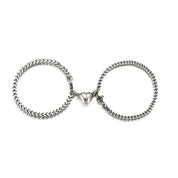 Simple Couples Cuban Magnetic Heart Bracelet Set Bracelets