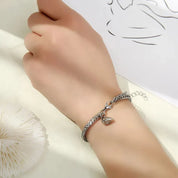 Simple Couples Cuban Magnetic Heart Bracelet Set Bracelets