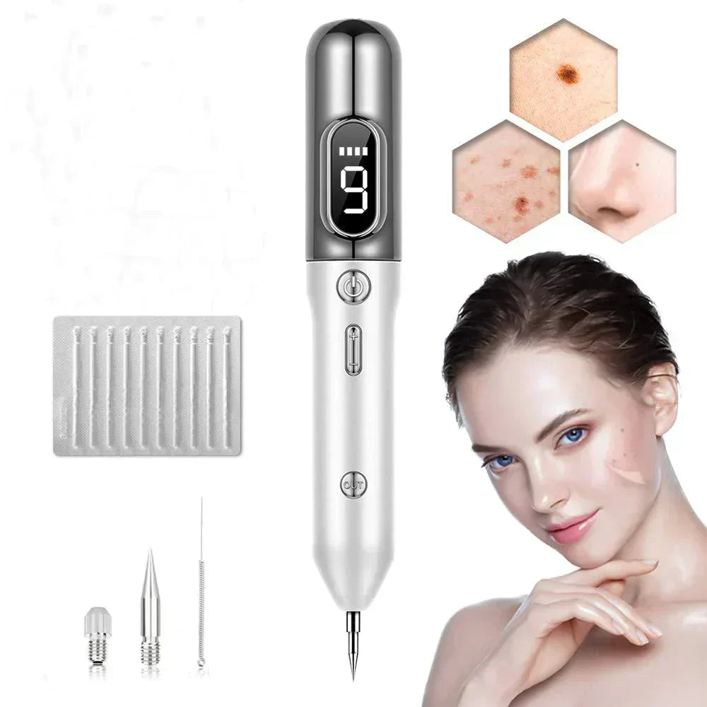 Professional Plasma Pen for Removing Skin Spots and Birthmarks Silver Beauty