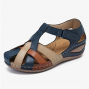 Evie™ - Adjustable Orthopedic Leather Wedge Sandals Sandals