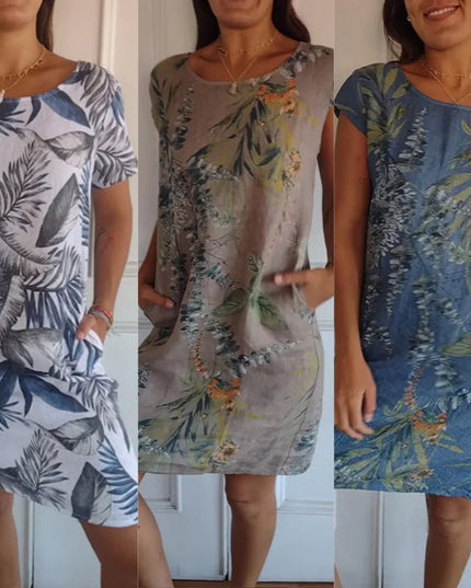 Evelyn | Dress with botanical print Dresses