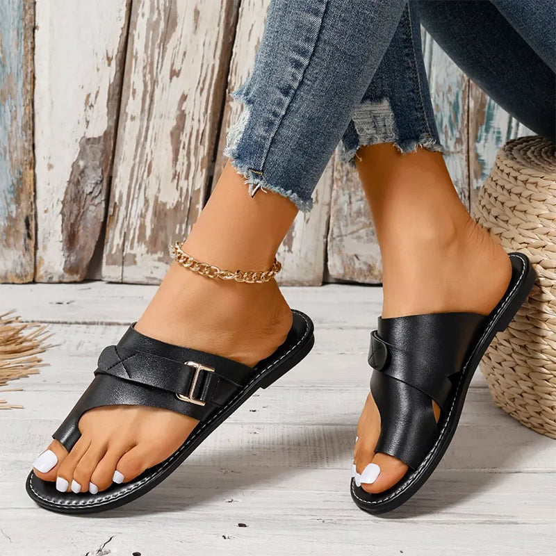 Quinn Lightweight Orthopedic Leather Sandals Sandals