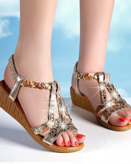 Nova™ - Crystal Orthopedic Sandals With Handmade Details