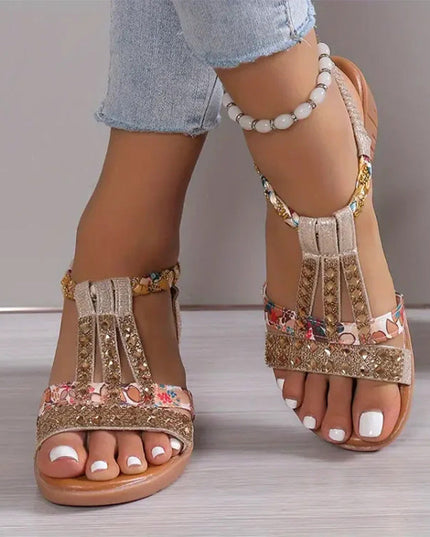 Nova™ - Crystal Orthopedic Sandals With Handmade Details