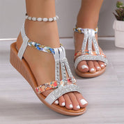 Nova- Crystal Orthopedic Sandals With Handmade Details