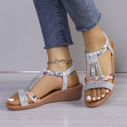 Nova- Crystal Orthopedic Sandals With Handmade Details
