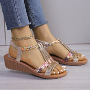 Nova- Crystal Orthopedic Sandals With Handmade Details