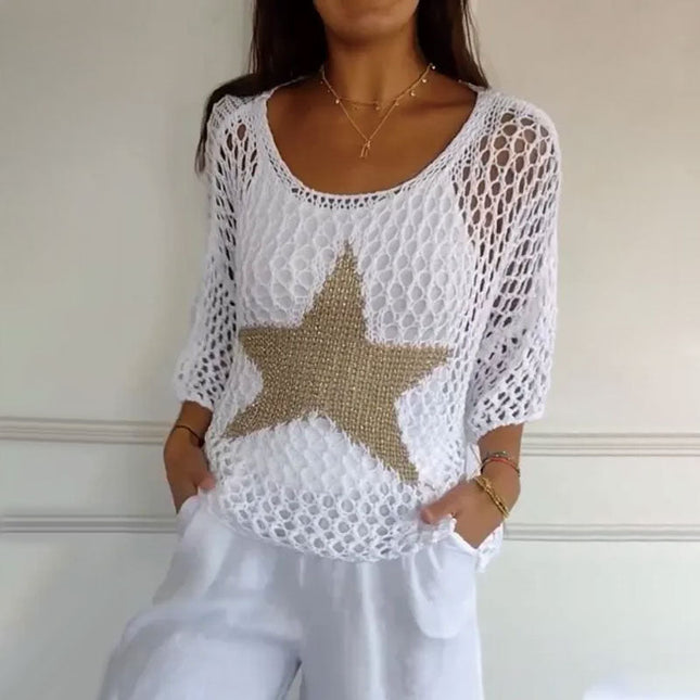 Eliza | Starry Knit Top