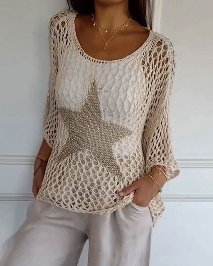 Eliza | Starry Knit Top