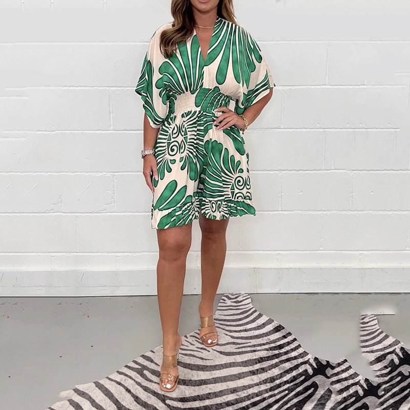 Fiona | Elegant Jumpsuit Green Jumpsuits