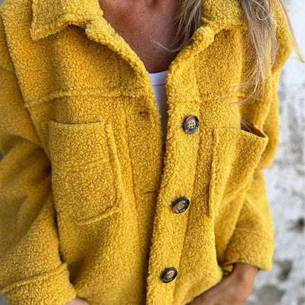 Dionne™| Elegant Wool-Blend Jacket Yellow