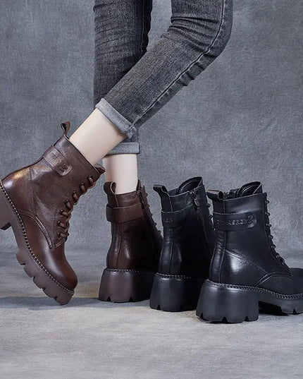 Holly™ - Warm Orthopedic Leather Boots Boots