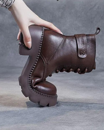 Holly™ - Warm Orthopedic Leather Boots Boots