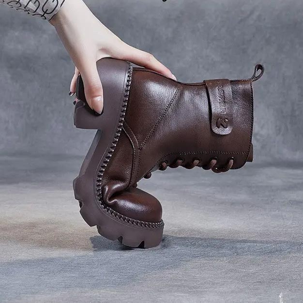 Holly™ - Warm Orthopedic Leather Boots Boots