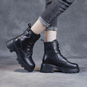 Holly™ - Warm Orthopedic Leather Boots Black Boots
