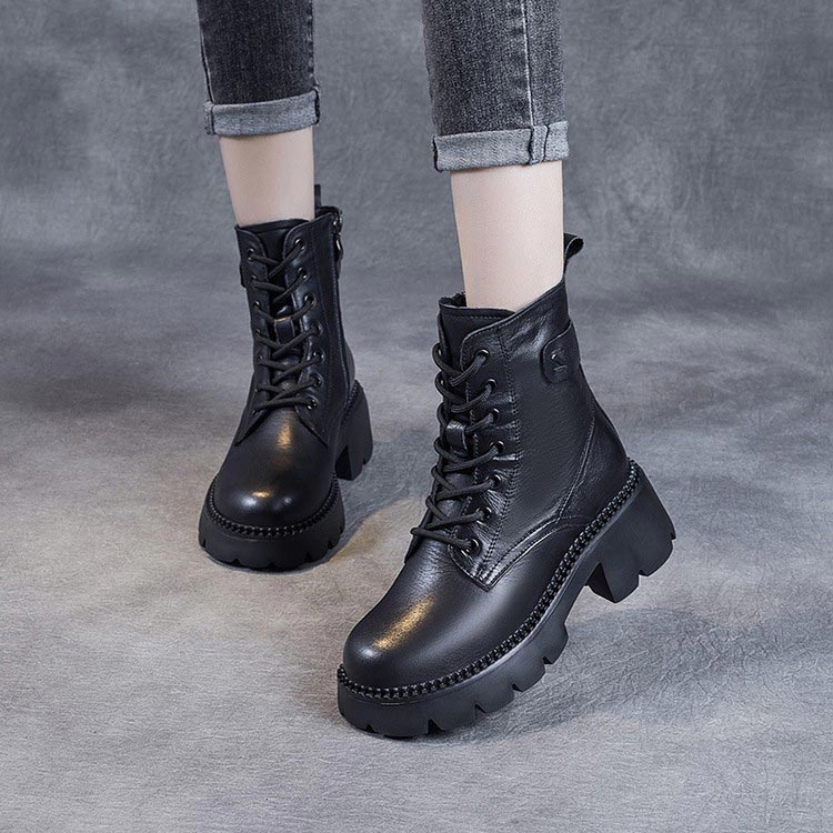 Holly™ - Warm Orthopedic Leather Boots Boots