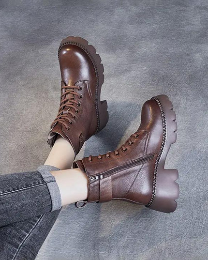 Holly™ - Warm Orthopedic Leather Boots Boots
