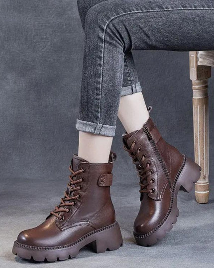 Holly™ - Warm Orthopedic Leather Boots Boots