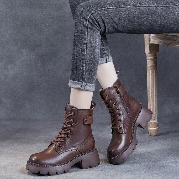 Holly™ - Warm Orthopedic Leather Boots Boots