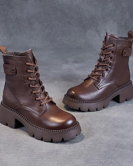 Holly™ - Warm Orthopedic Leather Boots Boots