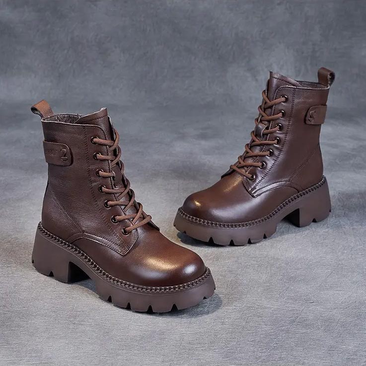 Holly™ - Warm Orthopedic Leather Boots Boots