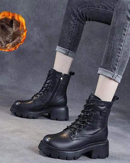 Holly™ - Warm Orthopedic Leather Boots Boots