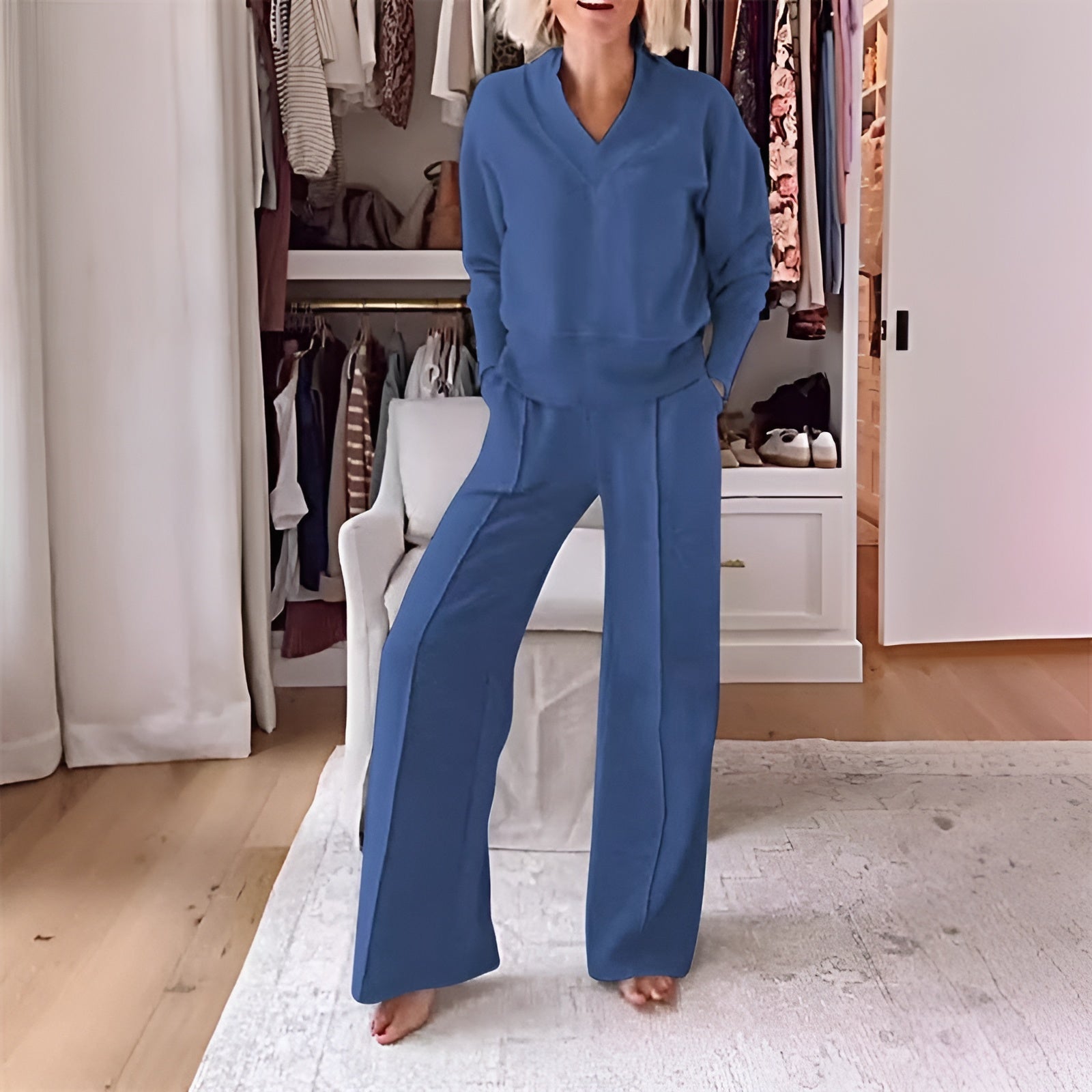 Julia | 2-piece women's tracksuit set Blue
