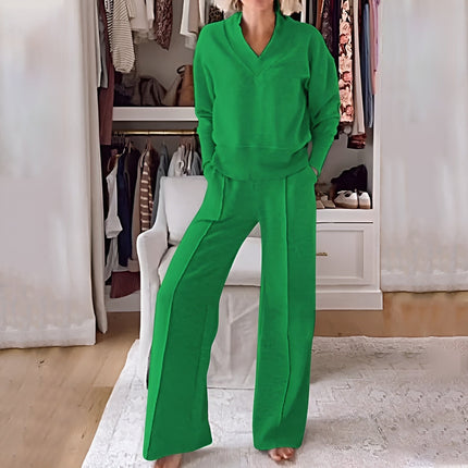 Julia | 2-piece women's tracksuit set Green