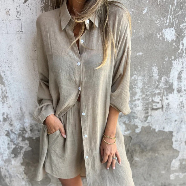 Anna | Two Pieced Set Khaki