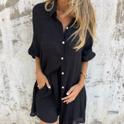 Anna | Two Pieced Set Black