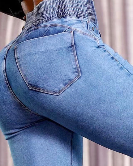 Stretch flare jeans met hoge taille ?Naisten kengät