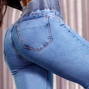 Dana | High-waisted stretch flared jeans
