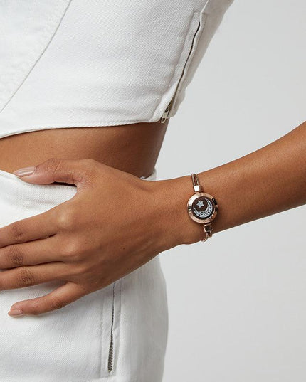 Sun and Moon totwoo Love Bracelets,Long Distance Relationship touch Light up & Vibrate Bracelets for Couples, Gifts Jewellery