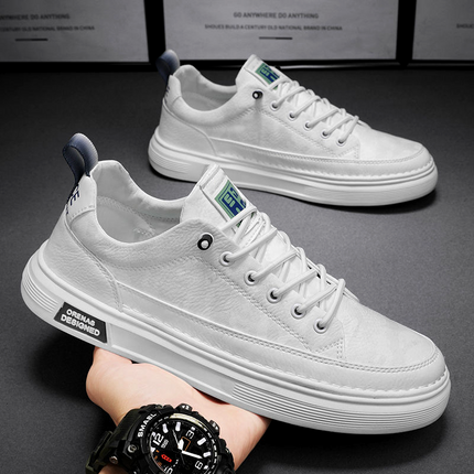 SIERRA CASUAL SHOES White Ecke Montana Casual Leather Shoes