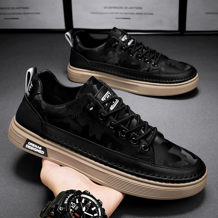 SIERRA CASUAL SHOES Black Ecke Montana Casual Leather Shoes