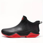 Nature Explorer Waterproof Comfort Boots Black with Red Accents Boots