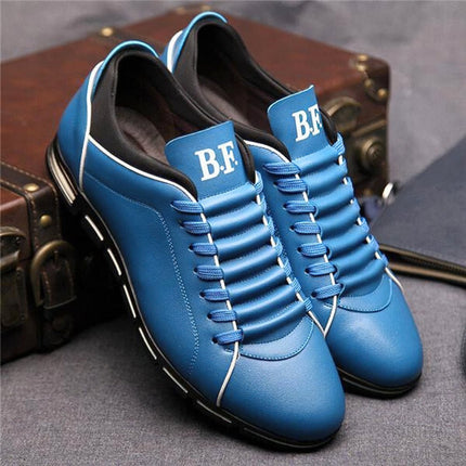 Stylish Leather Shoes Blue Stylish Leather Shoes