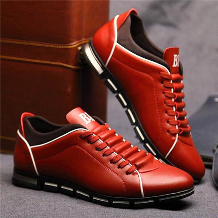 Stylish Leather Shoes Red Stylish Leather Shoes