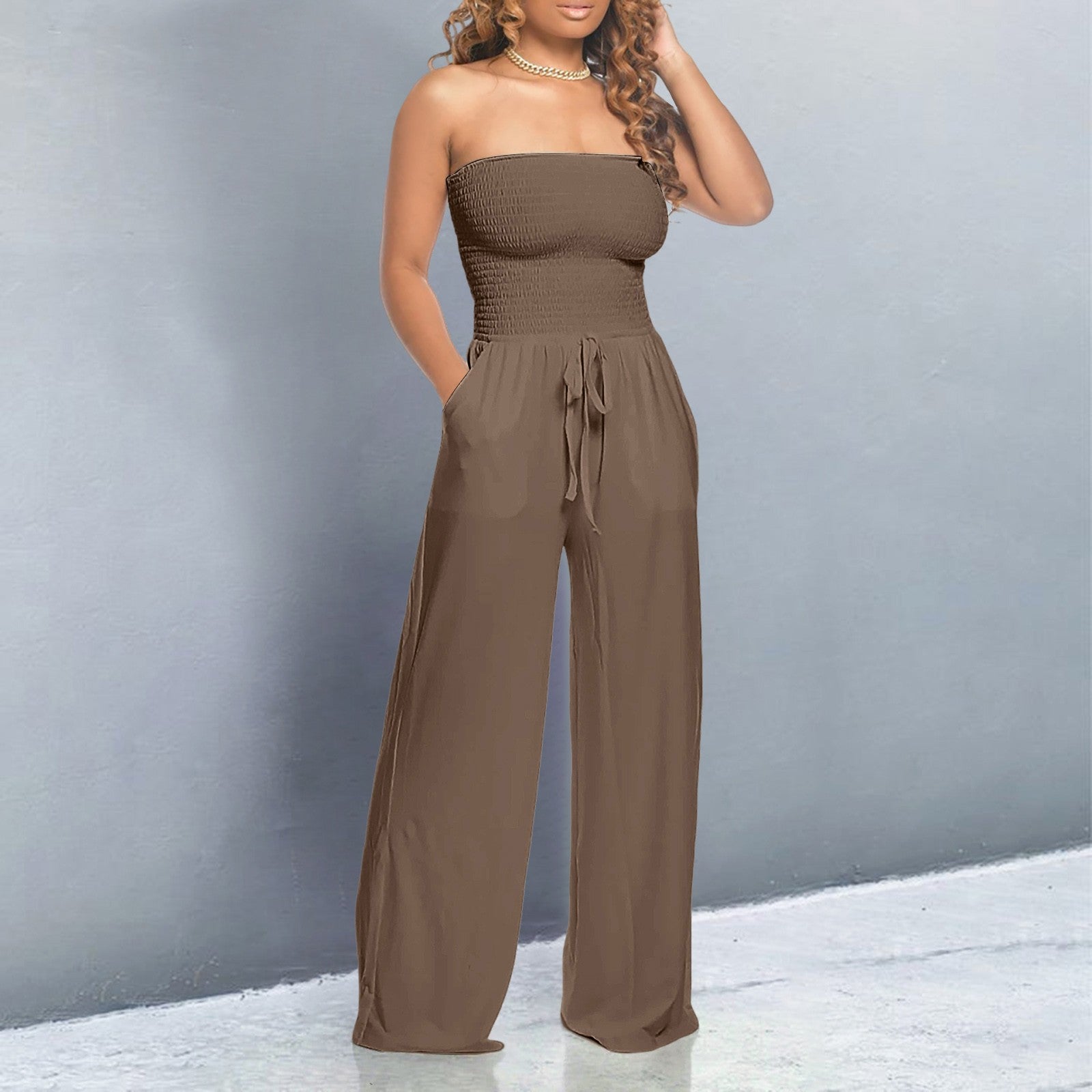Marianne | Luxury Jumpsuit Brown