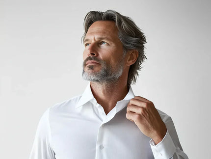 NoCrease | Wrinkle-Free Stretch Shirt White Men Shirts