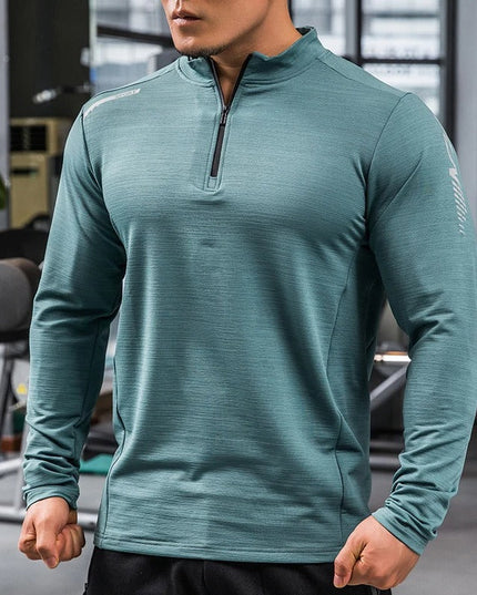 Travis | Zip-Up Shirt Ocean Blue T Shirts