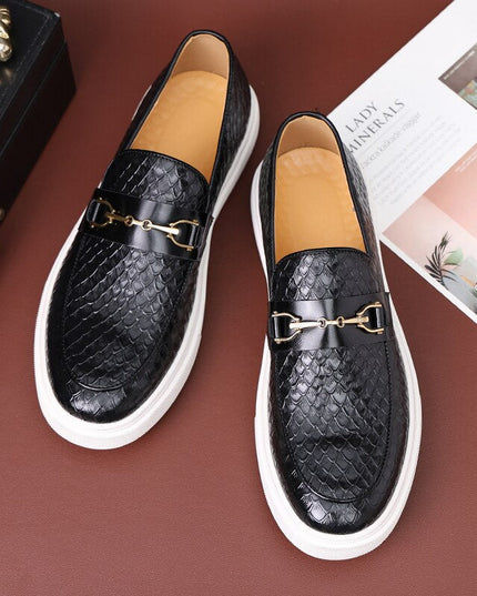 Men's Premium Leather Loafers Black Men's Loafers