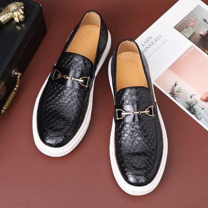 Men's Premium Leather Loafers Black Men's Loafers