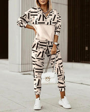 Chloe Premium Jogging Suit Beige Jumpsuit