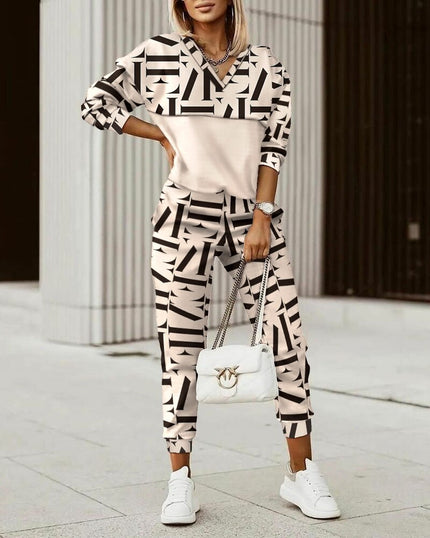 Chloe Premium Jogging Suit Beige Jumpsuit