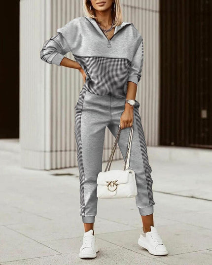 Chloe Premium Jogging Suit Gray Jumpsuit
