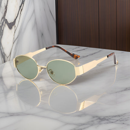 Emma | Viral sunglasses Green Gold Sunglasses