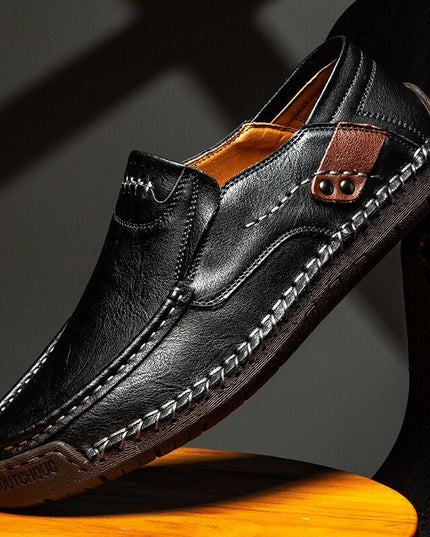 Michael - Elegant Loafers with Feet Support Black Shoes