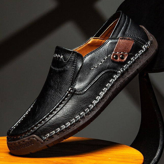 Michael - Elegant Loafers with Feet Support Black Shoes