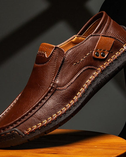 Men’s Comfortable and Breathable Casual Shoes Dark Brown Shoes